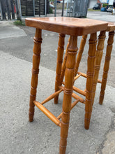 Load image into Gallery viewer, 2 x Pine Stools