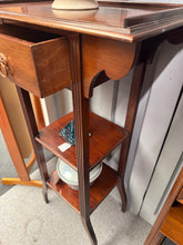Load image into Gallery viewer, Tall Mahogany Washstand