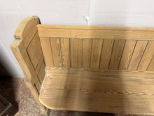 Load image into Gallery viewer, Stripped Pine Pew
