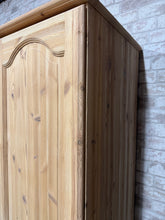 Load image into Gallery viewer, Stripped Pine Wardrobe