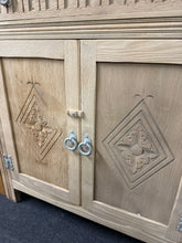 Load image into Gallery viewer, Stripped Oak Drinks Cabinet