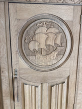 Load image into Gallery viewer, Stripped Oak Wardrobe