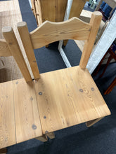 Load image into Gallery viewer, 4 x Stripped Pine Chairs