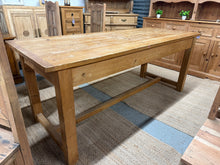 Load image into Gallery viewer, Vintage Pine Refectory Table