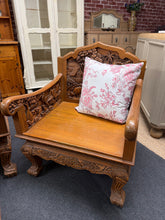 Load image into Gallery viewer, Available to view in store
A striking Chinese hardwood armchair, carved with traditional craftsmanship. Structurally sound and in excellent overall condition, this statement piece bears the gentle patina of age—minor marks that add character rather than detract from its appeal. An investment-worthy accent for period interiors or eclectic spaces.
Delivery Available
Overall Dimensions
approx : 66cm wide x 66cm deep x 84cm high
Split the cost over 3 months with KLARNA when you spend £50 or more