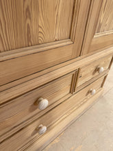 Load image into Gallery viewer, Stripped Pine Wardrobe