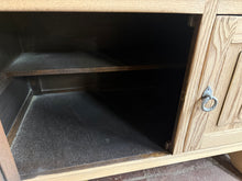 Load image into Gallery viewer, Large Stripped Oak Sideboard
