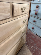 Load image into Gallery viewer, Stripped Oak Chest Of Drawers