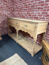 Load image into Gallery viewer, Stripped Oak Hall Table