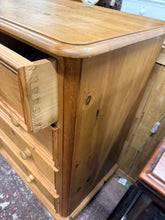 Load image into Gallery viewer, Vintage Pine Chest Of Drawers
