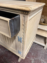 Load image into Gallery viewer, Large Stripped Oak Sideboard