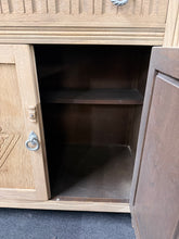 Load image into Gallery viewer, Stripped Oak Drinks Cabinet