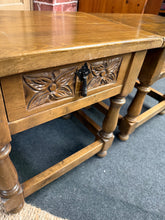 Load image into Gallery viewer, 2 x Oak Bedsides