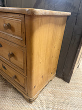 Load image into Gallery viewer, Antique Pine Chest Of Drawers