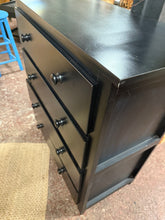 Load image into Gallery viewer, Black Chest Of Drawers