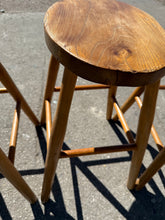 Load image into Gallery viewer, 4 x Wooden Stools