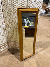 Load image into Gallery viewer, A charming pine mirror that combines rustic appeal with contemporary style. Structurally solid and well-maintained, this piece shows minor surface marks —nothing that detracts from its functionality or aesthetic. Ideal for those seeking authentic country modern design without compromise.
Delivery Available
Overall Dimensions
41cm wide x 107cm high