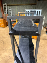 Load image into Gallery viewer, Gun Metal & Black Wooden Shelves
