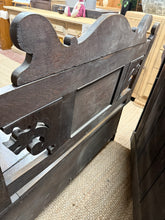 Load image into Gallery viewer, Carved Oak Settle