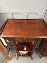 Load image into Gallery viewer, Tall Mahogany Washstand