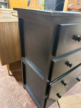 Load image into Gallery viewer, Black Chest Of Drawers
