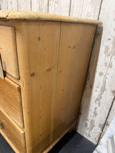 Load image into Gallery viewer, Vintage Pine Chest Of Drawers