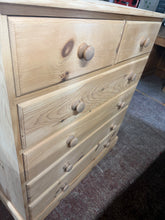 Load image into Gallery viewer, Large Stripped Pine Drawers