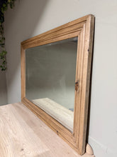 Load image into Gallery viewer, Pine Bevelled Edged Mirror