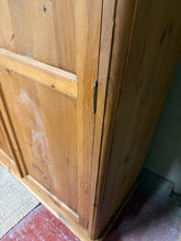 Load image into Gallery viewer, Vintage Pine Wardrobe