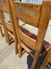 Load image into Gallery viewer, 4 x Oak Chairs