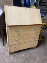 Load image into Gallery viewer, Stripped Oak Bureau