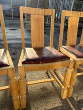 Load image into Gallery viewer, 4 x Oak Chairs