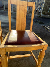 Load image into Gallery viewer, 4 x Oak Chairs