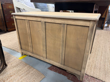 Load image into Gallery viewer, A charming stripped oak blanket box with authentic character. The natural wood finish showcases the grain beautifully and can be enhanced with wax or your chosen stain. Spacious interior storage accessed via a sturdy lift-up lid. Structurally sound and ready to become a functional centrepiece in any room.
Delivery Available
Overall Dimensions
91cm wide x 45cm deep x 58.5cm high