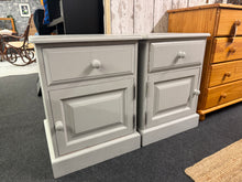 Load image into Gallery viewer, 2 x Grey Bedsides