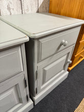 Load image into Gallery viewer, 2 x Grey Bedsides