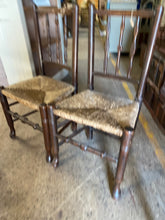 Load image into Gallery viewer, 2 x Oak Chairs