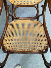 Load image into Gallery viewer, Cane & Wood Rocking Chair