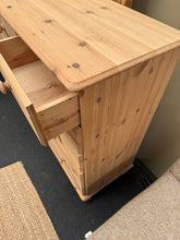 Load image into Gallery viewer, Large Stripped Pine Drawers