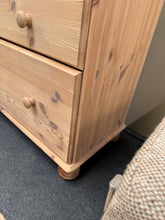 Load image into Gallery viewer, Large Stripped Pine Drawers