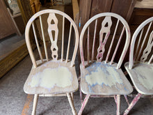 Load image into Gallery viewer, 4 x Distressed Chairs