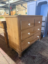 Load image into Gallery viewer, Vintage Pine Chest Of Drawers