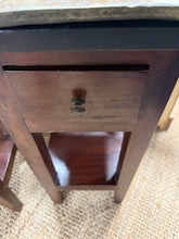 Load image into Gallery viewer, 2 x Hardwood Bedsides
