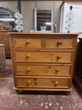 Load image into Gallery viewer, Vintage Pine Chest Of Drawers
