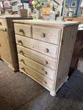 Load image into Gallery viewer, Stripped Pine Chest Of Drawers
