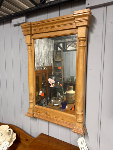 This beautiful neo classical style mirror is solidly built and generally in great shape. It shows a few minor marks, but nothing significant.

Delivery Available

Overall Dimensions

53cm wide x 77cm high 
