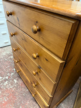 Load image into Gallery viewer, Solid Pine Chest Of Drawers
