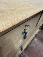 Load image into Gallery viewer, Stripped Oak Chest Of Drawers
