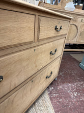 Load image into Gallery viewer, Stripped Oak Chest Of Drawers

