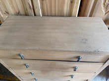 Load image into Gallery viewer, Stripped Oak Chest Of Drawers
